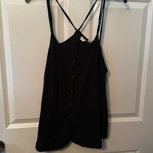 ROXY BLACK-SPAGHETTI TOP